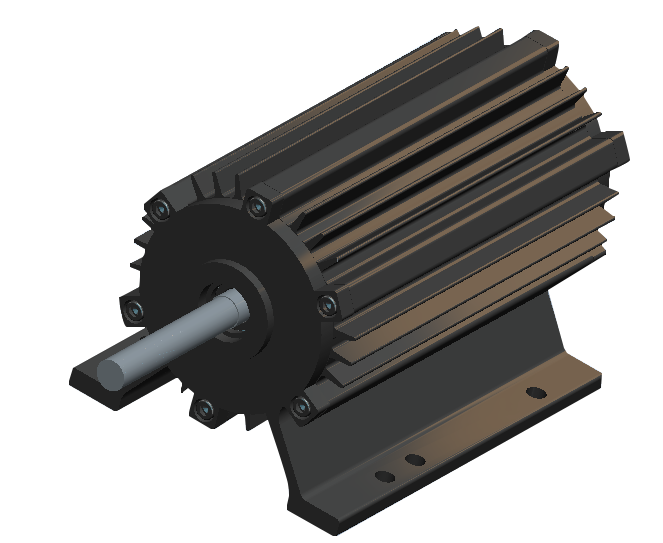 BL130 工业无刷电机 —— 直径130mm，重载鼓风机用，230VAC 2kW